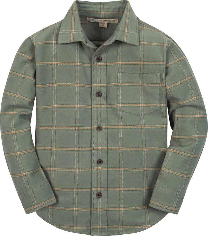 Hope & Henry - Boys Organic Flannel Shirt