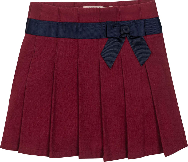 Hope & Henry - Girls Organic Pleated Skirt With Bow
