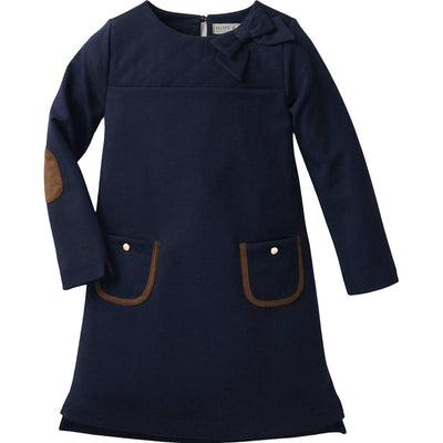 Hope & Henry - Girls Quilted Ponte Riding Dress
