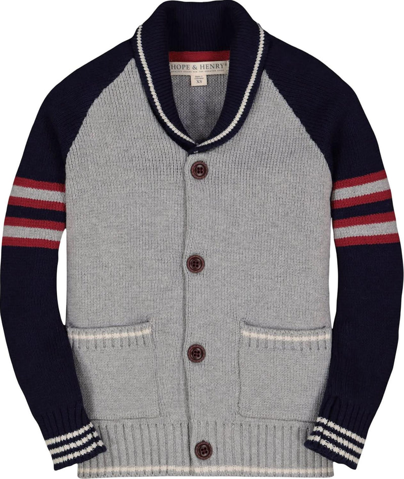 Hope & Henry - Boys Shawl Collar Cardigan