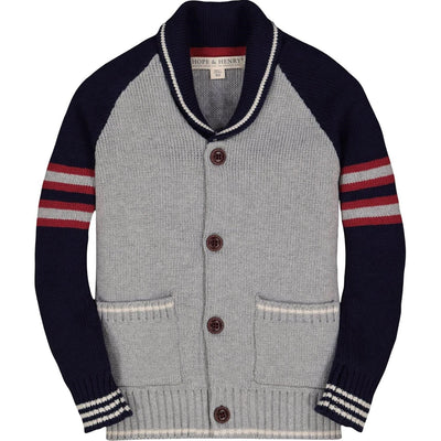 Hope & Henry - Boys Shawl Collar Cardigan