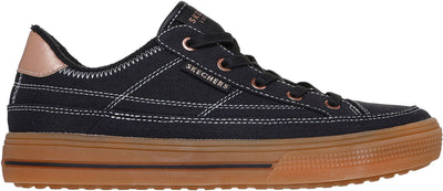 Skechers - Womens Street Arch Fit Gallery Pretty Palette Sneaker — Black