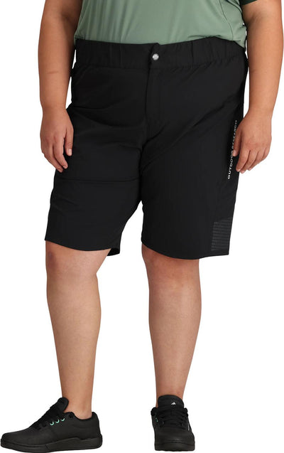 Outdoor Research - Womens Freewheel Mountain Biking Ride Shorts - Plus — Black