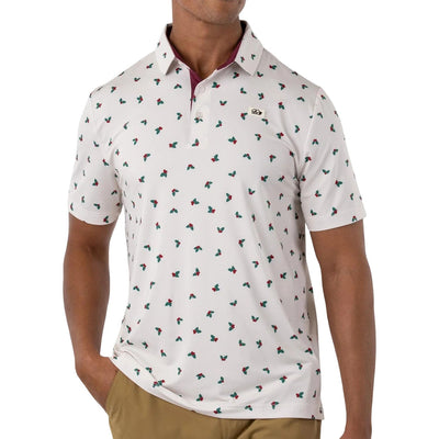 Good Golf Life - Mens Holly Jolly Polo