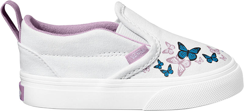Vans - Toddlers Slip-On V Shoes — Butterfly Kisses True White/Multi