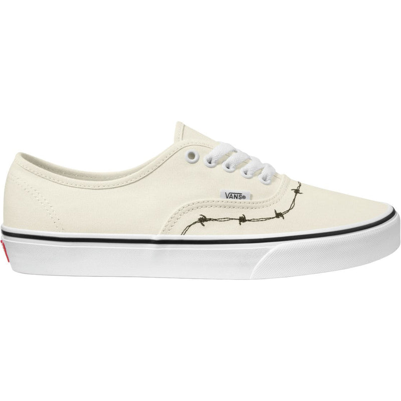 Van - Unisex Authentic Sneaker — Barbed White/White