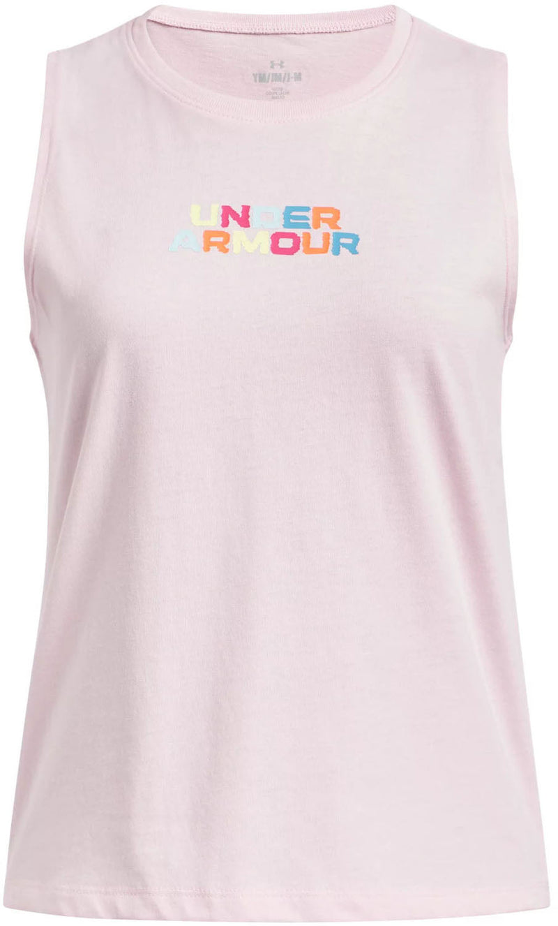Under Armour - Girls Rainbow Wordmark Tank Top