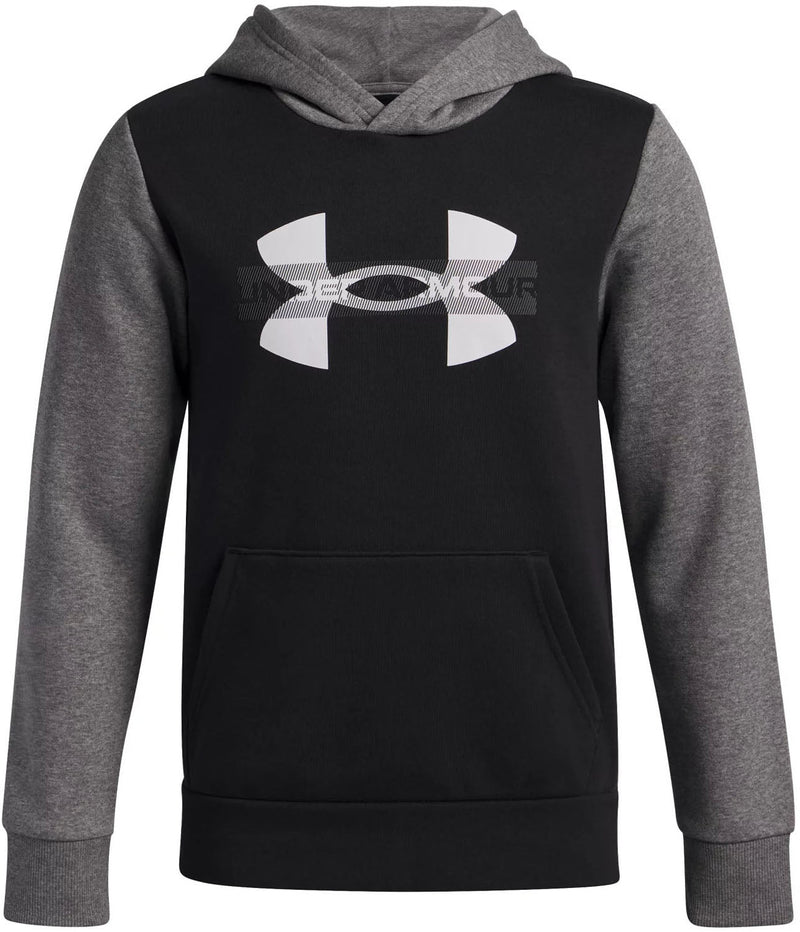 Under Armour - Boys Rival Fleece Colorblock Graphic Hoodie