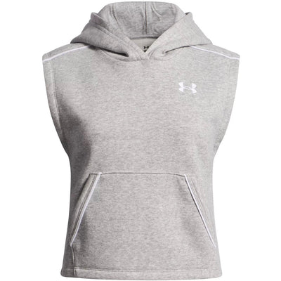 Under Armour - Girls Rival Fleece Piped Sleeveless Hoodie