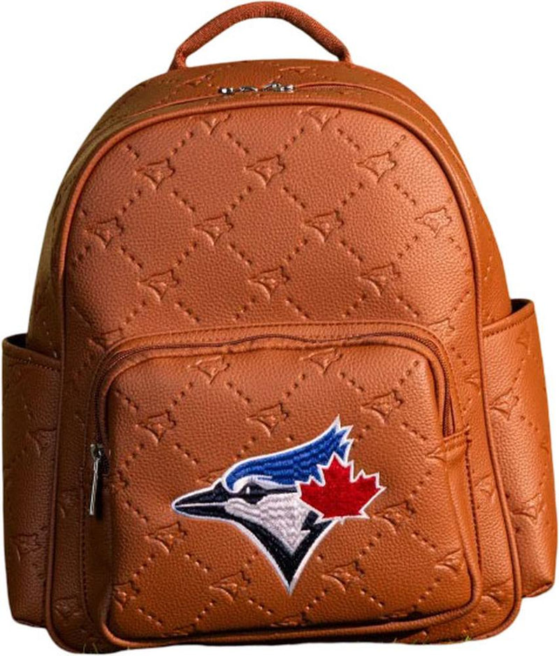 Mlb - Womens Toronto Blue Jays Sports Baseball Backpack — Brown