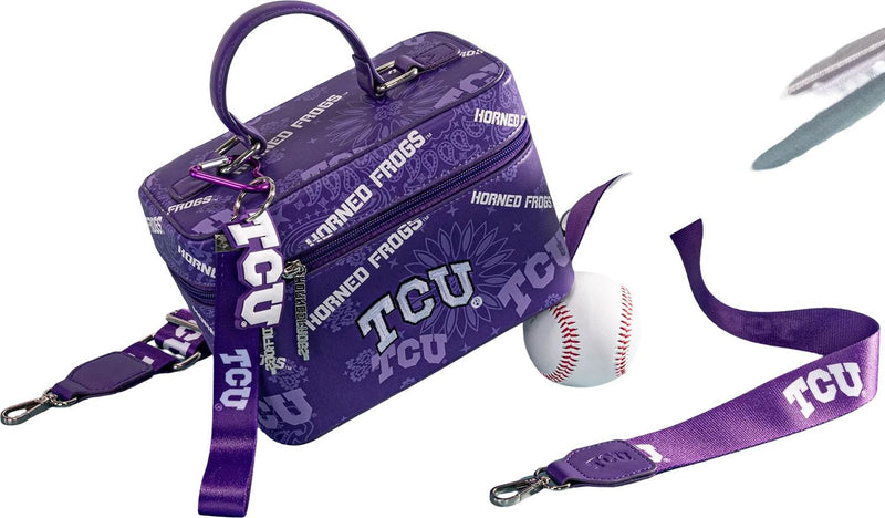 Ncaa - Womens Texas Christian University Horned Frogs Vanity Top Handle Bag