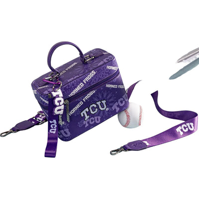 Ncaa - Womens Texas Christian University Horned Frogs Vanity Top Handle Bag