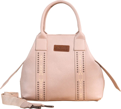 Wrangler - Womens Carry-All Aztec Expandable Tote/Crossbody Bag — Beige