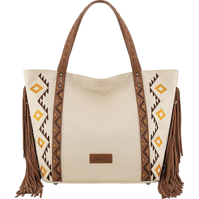 Wrangler - Womens Aztec Embroidered Large Tote Bag