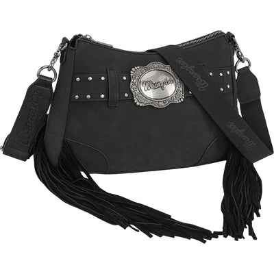 Wrangler - Womens Fringe Buckle Hobo Bag/Crossbody Bag