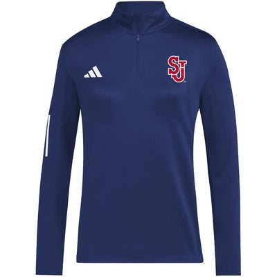 adidas - Womens 1/2 Zip Golf Sweatshirt — Navblu/White/Ncaast