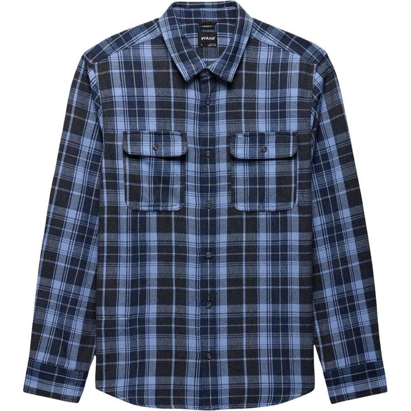 prAna - Mens Westbrook Long Sleeve Flannel Shirt — Blue Vibes