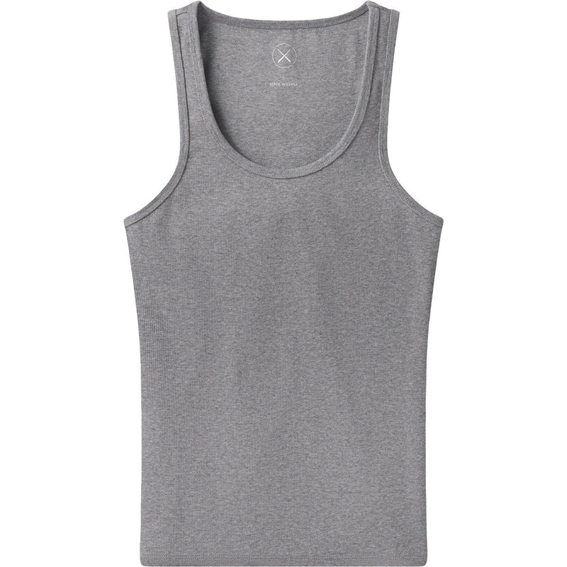 Cuts - Womens Essential Rib Tank Top — Heather Grey