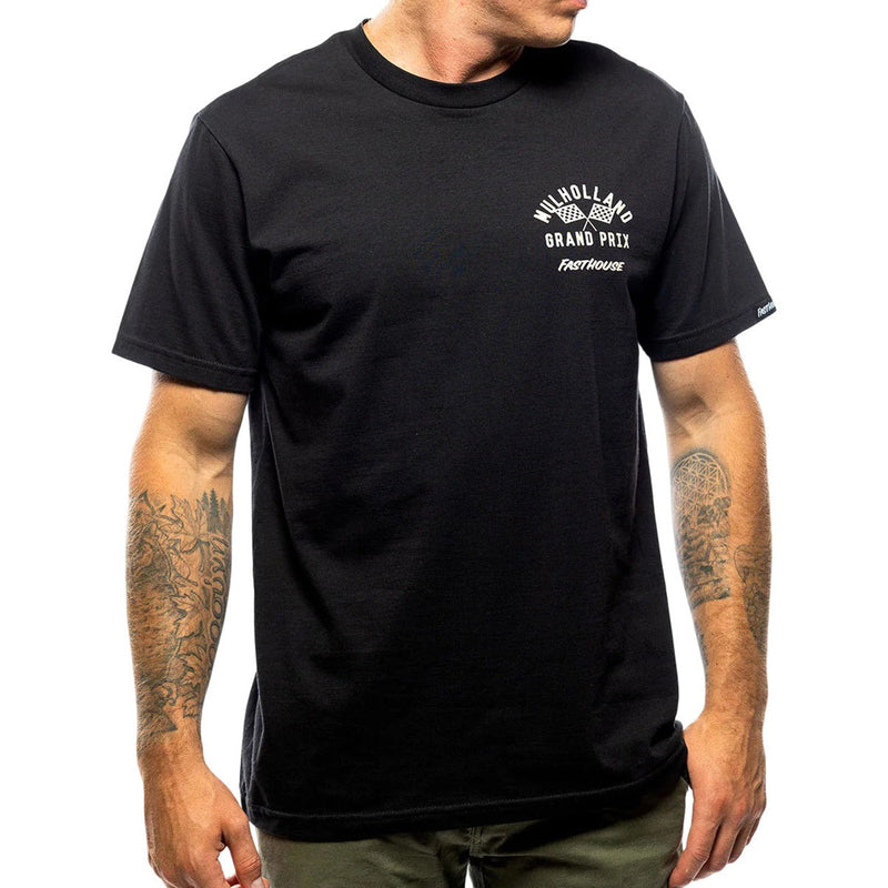 Fasthouse - Mens Mulholland Gp Short Sleeve T-Shirt — Black