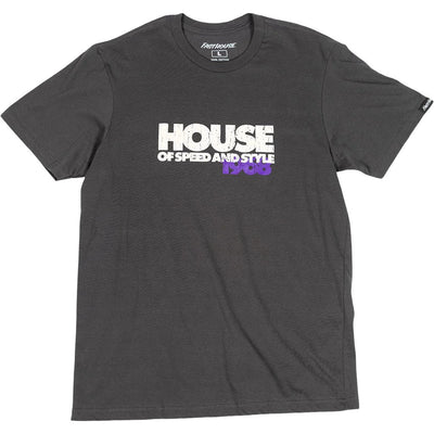 Fasthouse - Mens The House Short Sleeve T-Shirt — Graphite Black