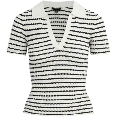 Joe Jeans - Womens The Jess Pointelle Polo Shirt