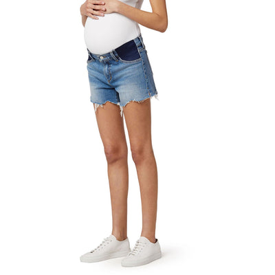 Joe Jeans - Womens The Ozzie Short With Vent And Frayed Hem Maternity