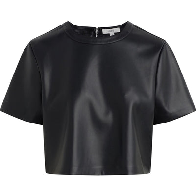 Joe Jeans - Womens The Boxy Vegan Leather T-Shirt