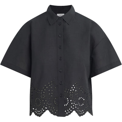 Joe Jeans - Womens The Eyelet Short Sleeve Shirt