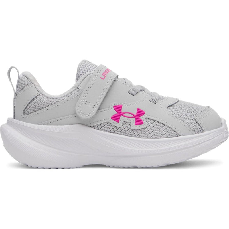 Under Armour - Girls Assert 11 Ac Ruuning Shoes — Halo Gray/Halo Gray/Rebel Pink (014)
