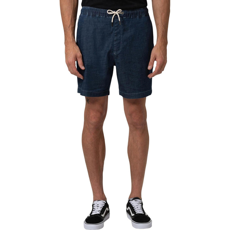Mavi - Mens Clint Drawstring Dark Wash Denim Shorts