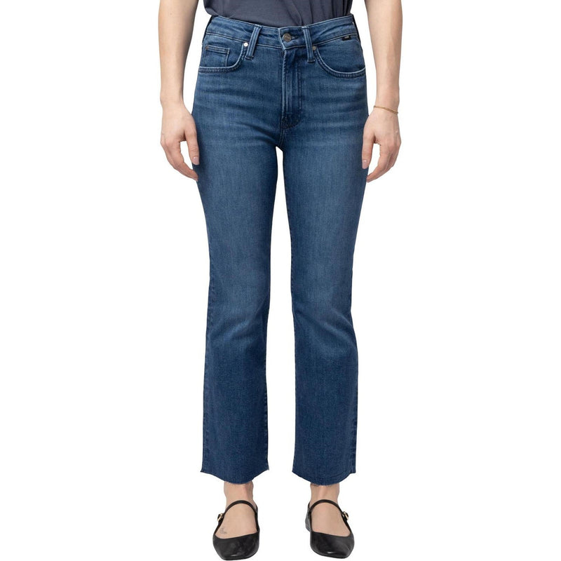 Mavi - Womens Anika Mid Rise Cropped Flare Jeans
