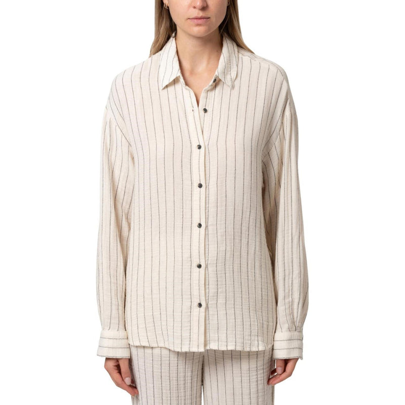 Mavi - Womens Striped Button-Down Shirt