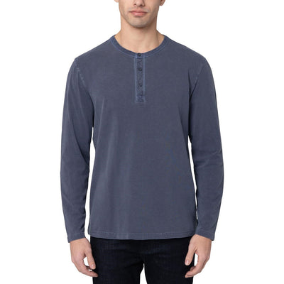 Mavi - Mens Half Buttoned Long Sleeve Henley T-Shirt
