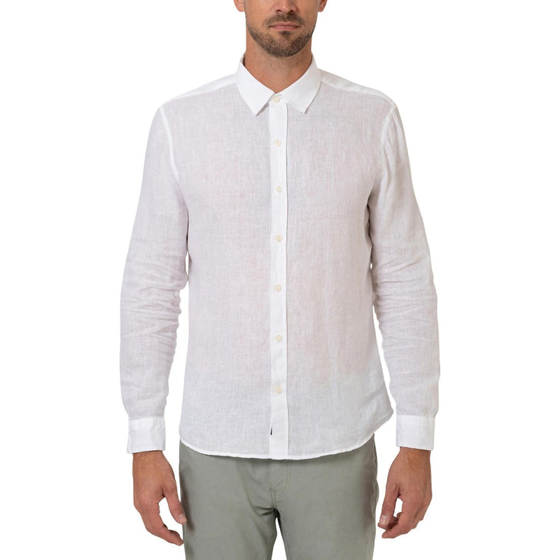 Mavi - Mens Linen Long Sleeve Button-Down Shirt