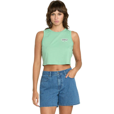 Volcom - Womens Have Some Fun Tank Top — Seagreen