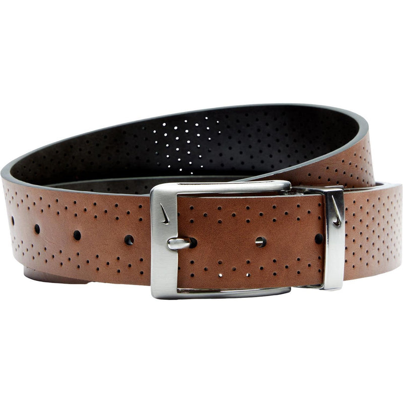 Nike - Mens Perforated Reversible Belt with Ultralight Buckle