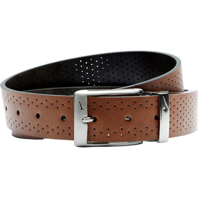 Nike - Mens Perforated Reversible Belt with Ultralight Buckle