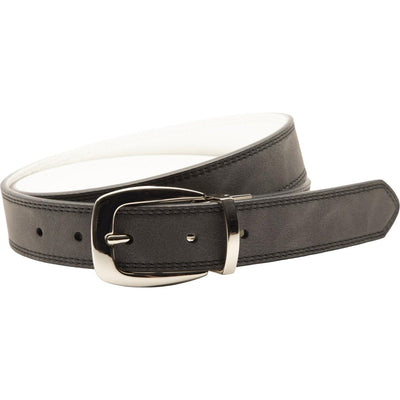 Nike - Womens Reversible Antiqued to Smooth Two Row Stitch Belt