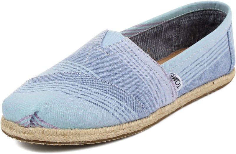 Toms - Womens Slip-On Shoes In Blue Summer Stripes