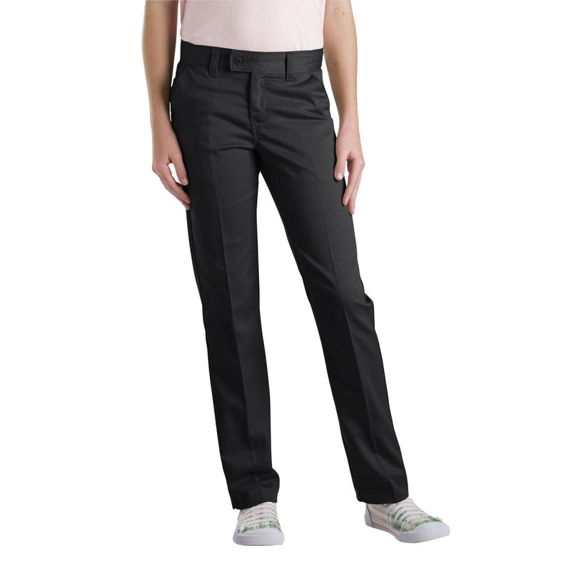 Dickies - Girls Stretch Slim Straight Pants — Black