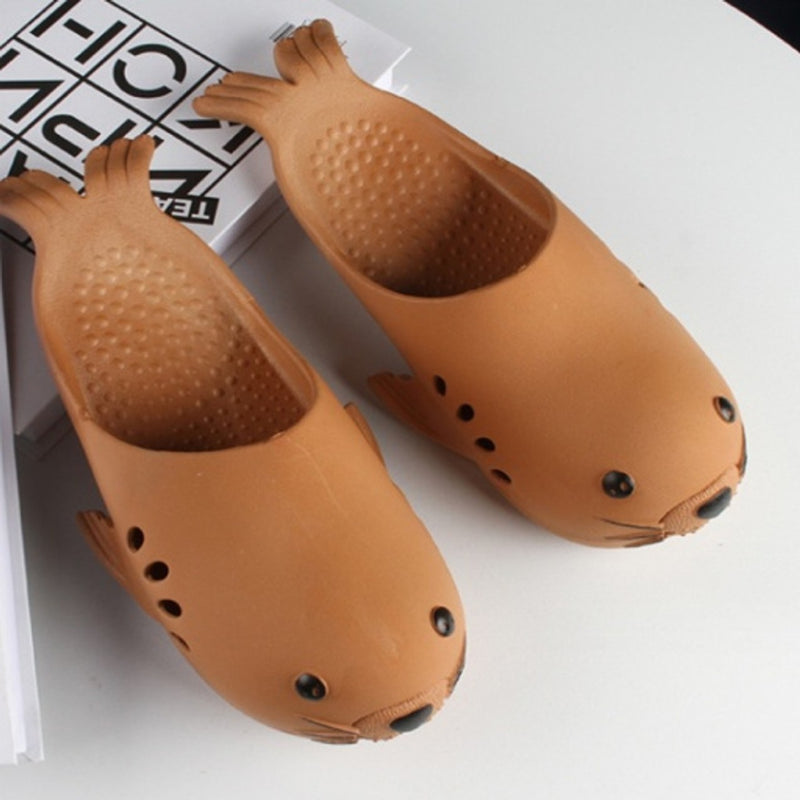 Oooh Yeah - Unisex Sea Lion Terra Silly Slides- Unisex