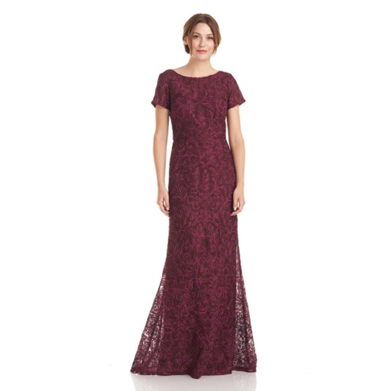 JS Collections - Womens Jolene Boat Neck Gown