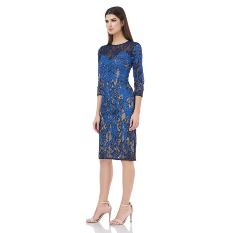 JS Collections - Womens 3/4 Sleeve Soutache Dress