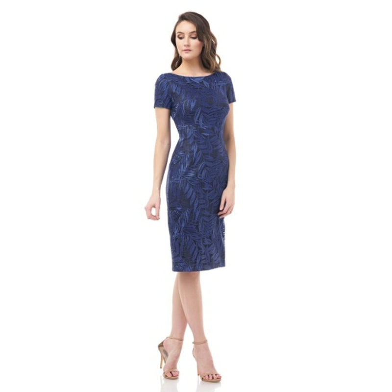 JS Collections - Womens Ss Embroidered Cocktail Drs