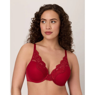 Hanes - Womens Bali One Smooth U Comfort Stretch Lace Underwire Bra
