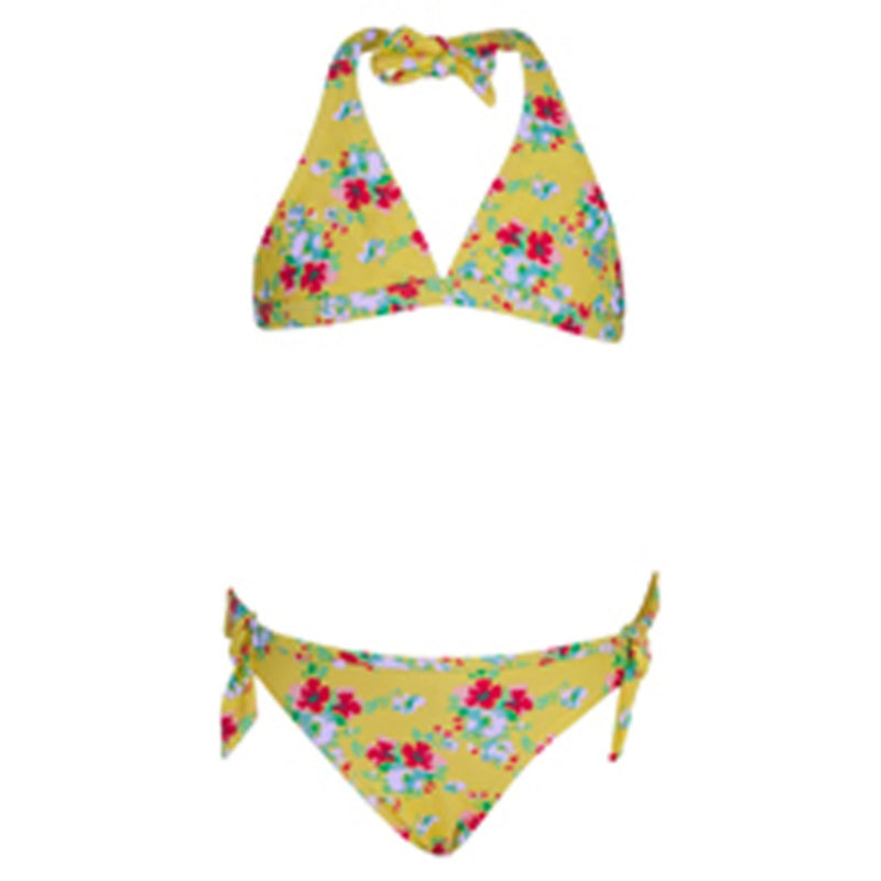 Snapper Rock - Girls Lemon Floral Classic Bikini