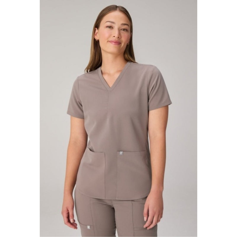 Fabletics - Womens Method Scrub Top - Desert Shadows
