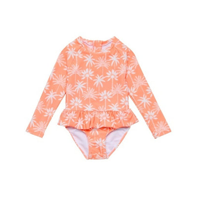 Snapper Rock - Girls Cali Palms Recycled Skirt Surf Suit