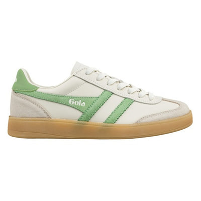 Gola - Womens Viper Leather Sneakers - Off White/Bone/Forest/Gum