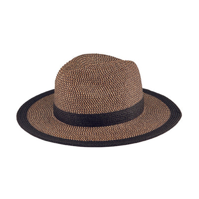 San Diego Hat Company - Womens Water Repellent Striped Fedora